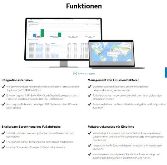 screenshot of Emissions Calculator